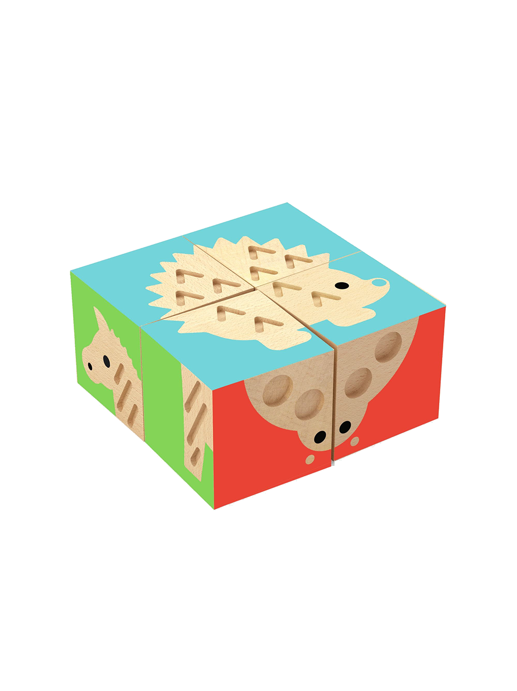 Touch Einfaches sensorisches Holzpuzzle