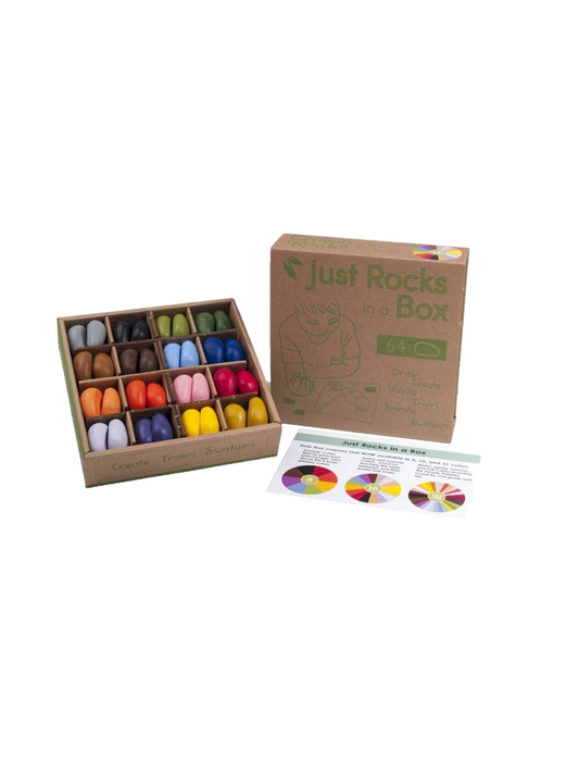 Naturstifte in einer Schachtel mit 64 Stück - 16 Farben