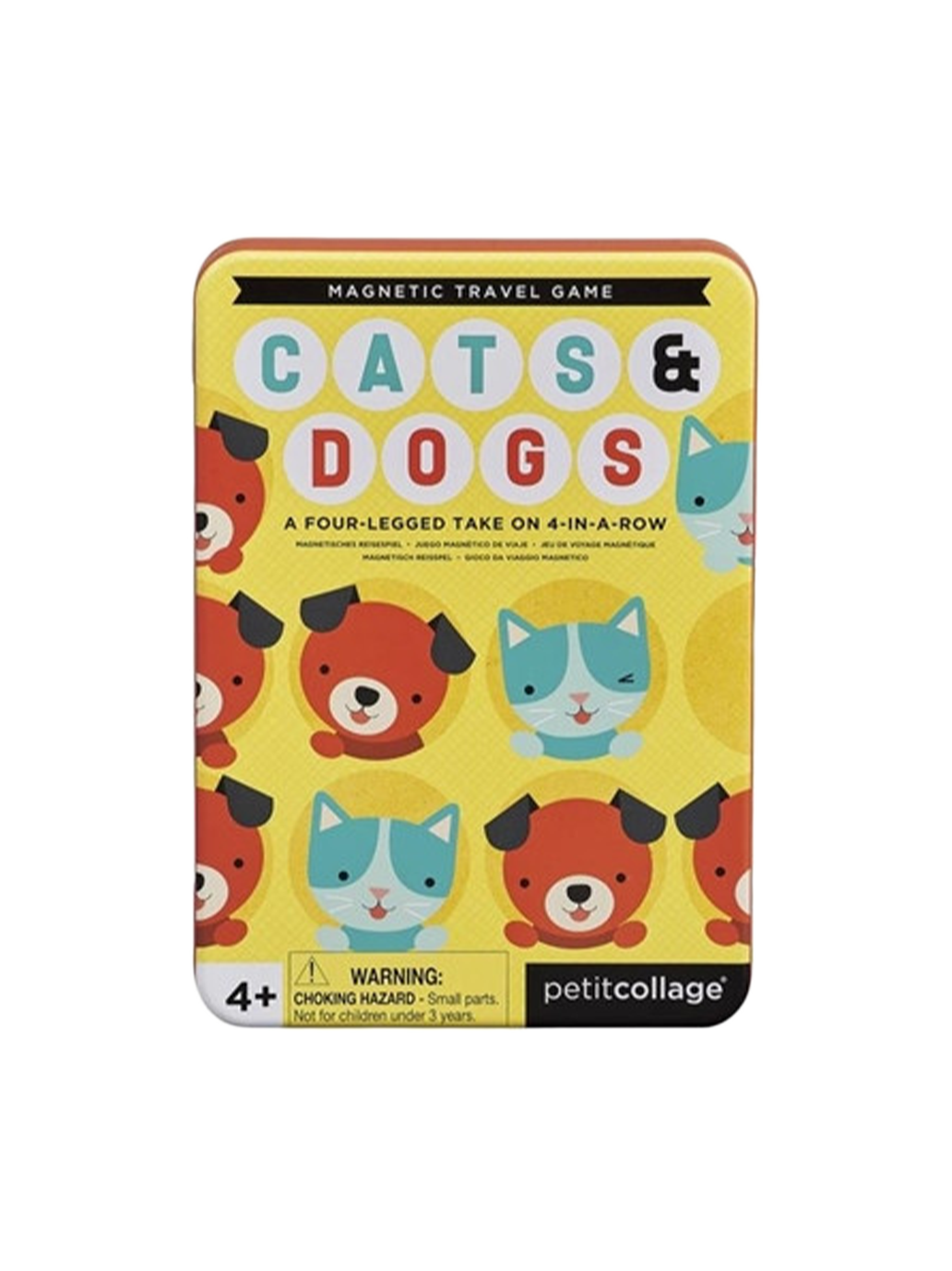 4 in einer Reihe Cats & Dogs Reise-Magnetspiel