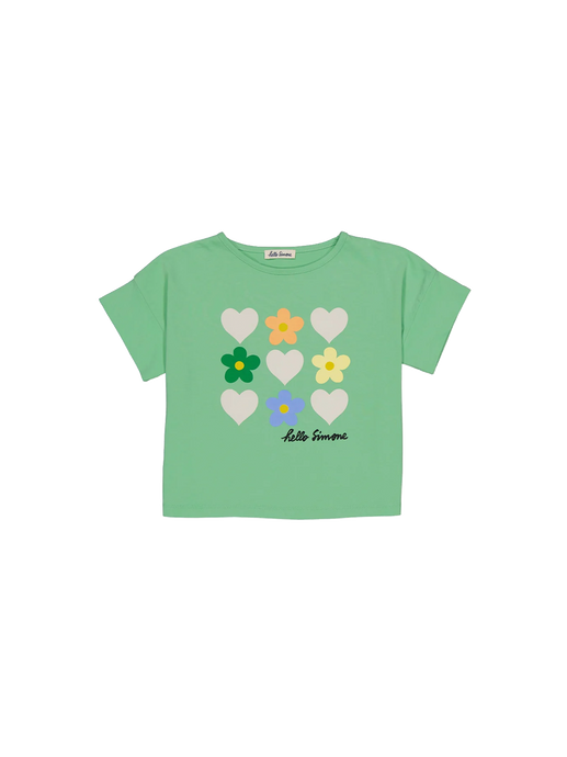 Kurz geschnittenes T-Shirt green lover