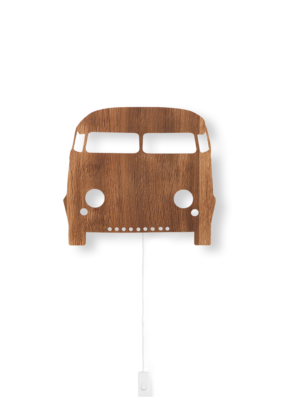 Lampe de voiture applique en bois
