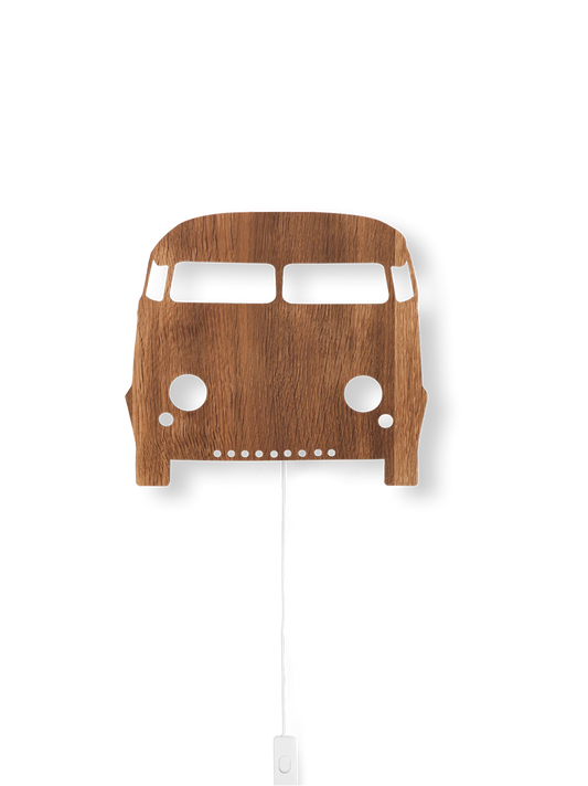 Lampe de voiture applique en bois