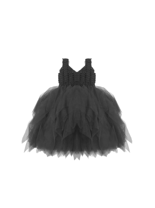 Gehäkeltes Tutu-Kleid black