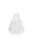 Geripptes Tutu-Kleid white