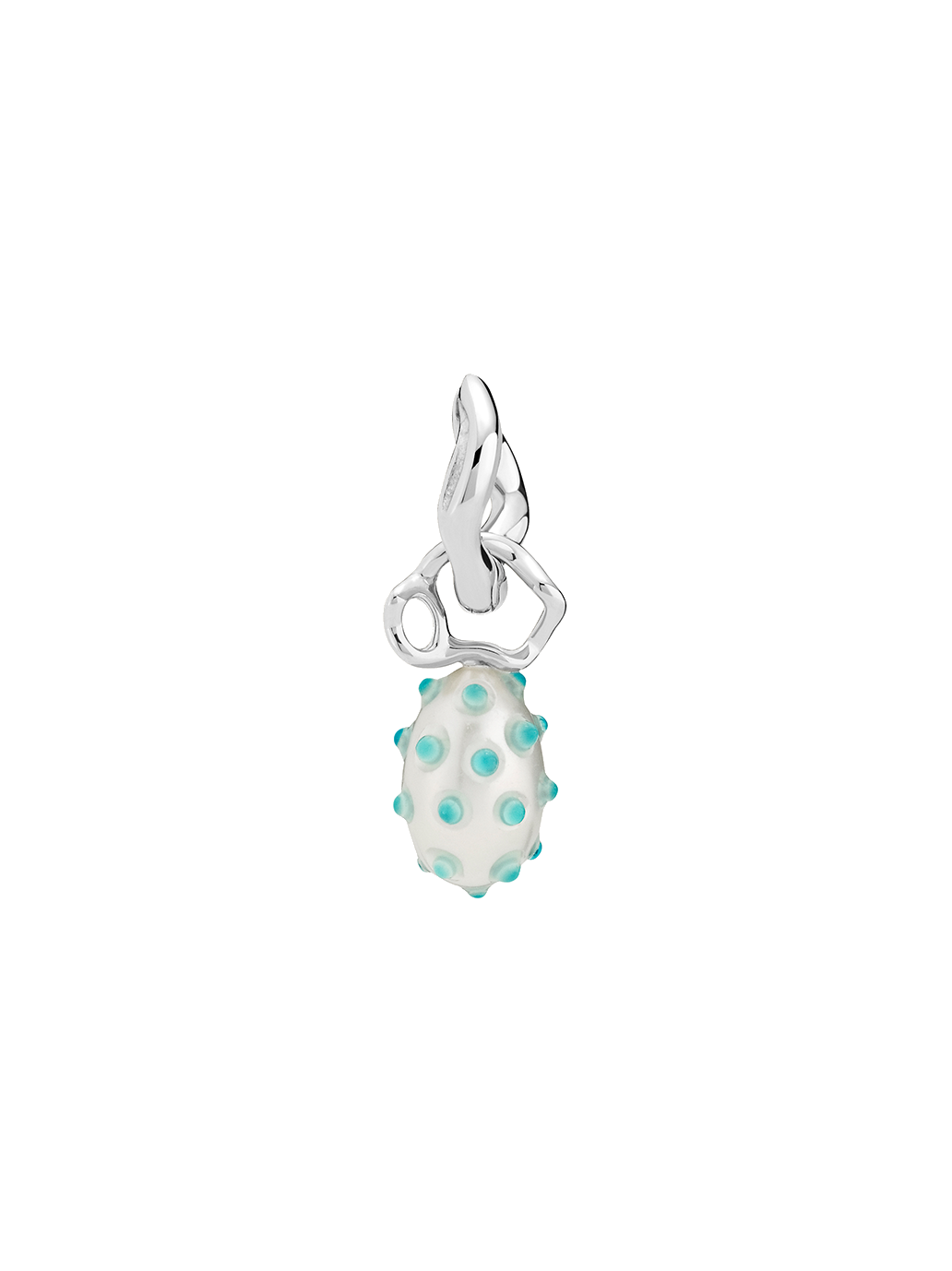 Orion Huggie-Ohrring mit Perle