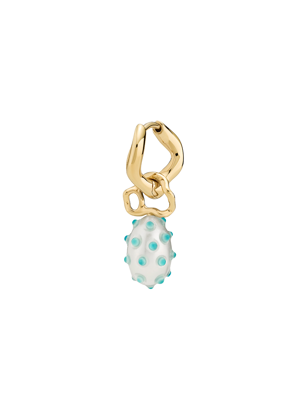 Orion Huggie-Ohrring mit Perle