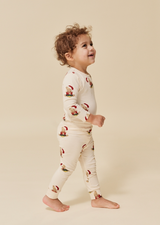 Ensemble pyjama bébé Noël, body et pantalon 
