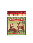 Luxus-Streichhölzer in einer dekorativen quadratischen Schachtel the deer