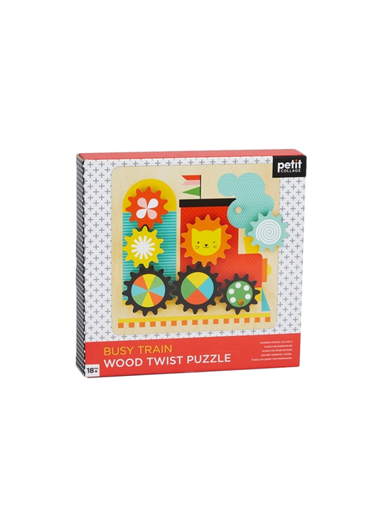 puzzle en bois en mouvement